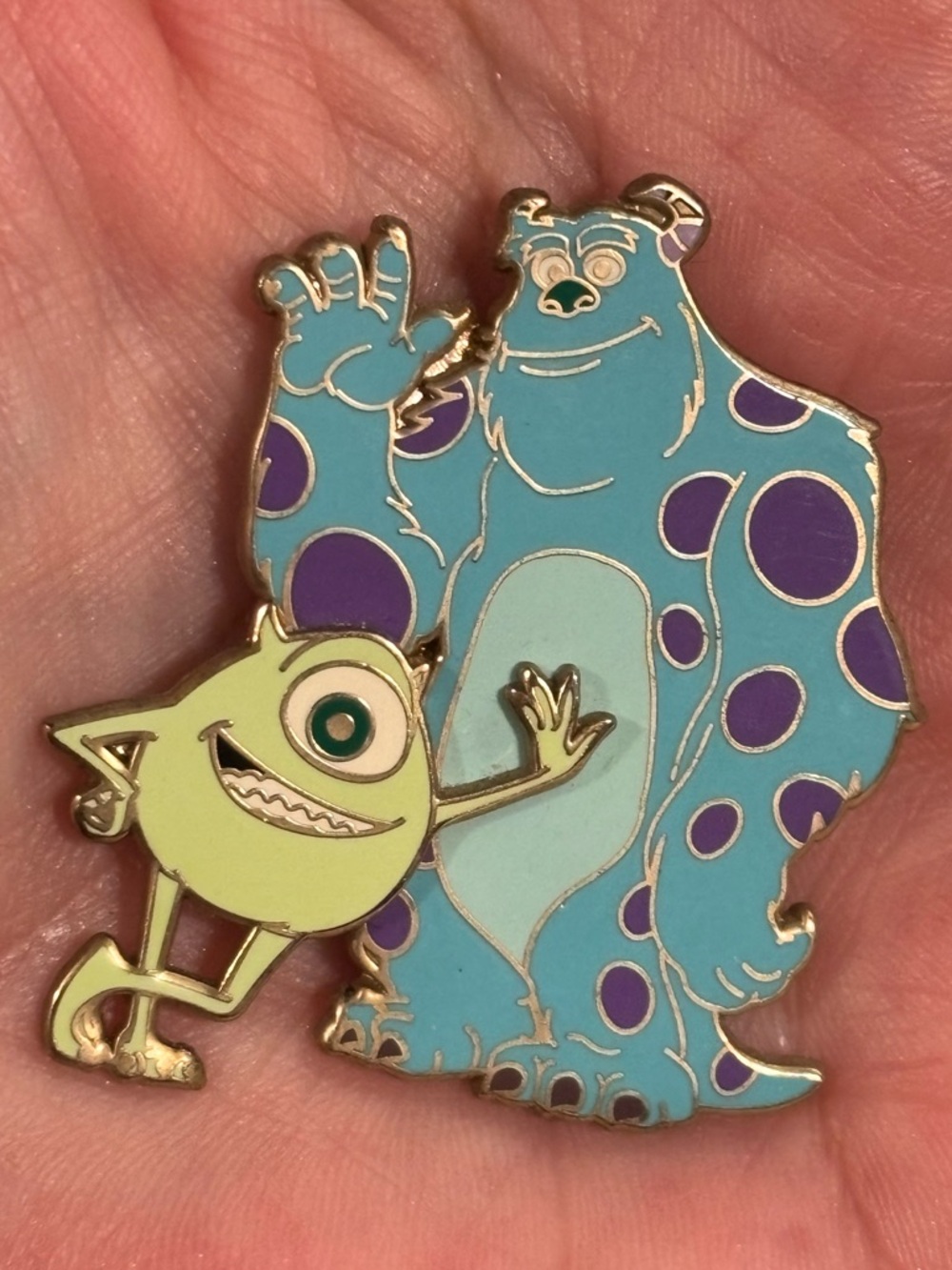 Disney Monsters, Inc. Mike Wazowski & Sulley Pin 2009